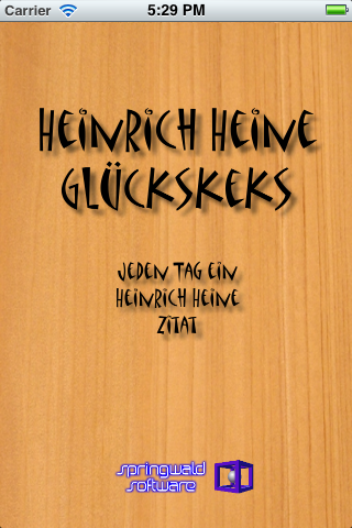 Heinrich Heine Glückskeks